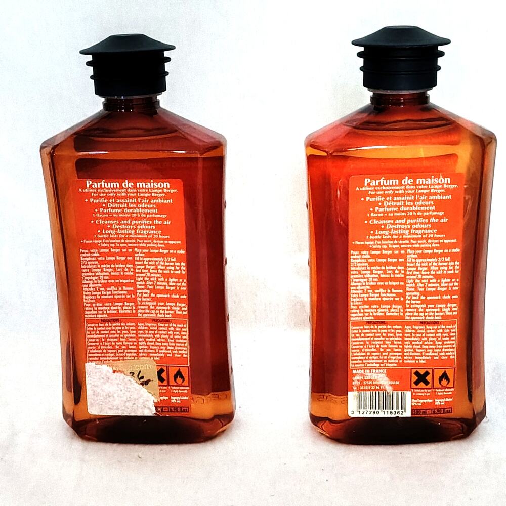 Lot of 2 Lampe Berger Creme Brulee Fragrance Oil Refill 16.9 oz VTG Discontinued - Picture 2 of 3